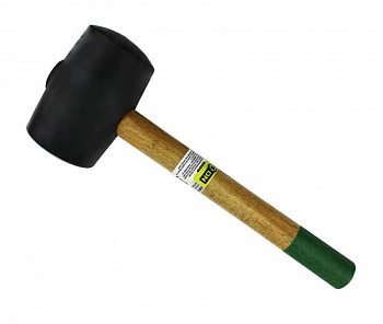 ON Киянка, черная резина, деревянная, 680г, 06-04-003