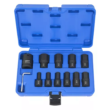 Набор шестигранников ударных 3/4" HEX 10-32 мм 11 пр., ASA-60010