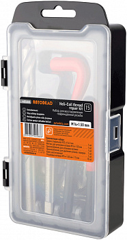 набор для восстановления резьбы М14*1,5 (15 пр.) АвтоDело, 40568