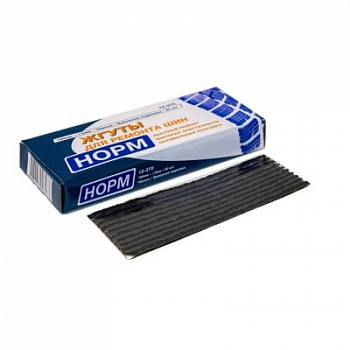 Жгуты (Черные, тонике) 185×3мм, 12-370 (ШЧ-185)