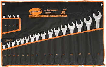 набор комб.ключей АвтоDело PRO 20шт.(сумка), 36200
