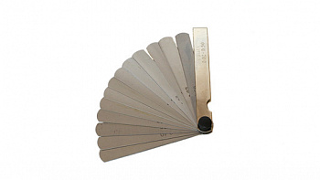 Щупы измерительные ИЗМЕРИТ, набор № 2/100мм/17 листов (0,02-0,5 мм), ИЩ2100