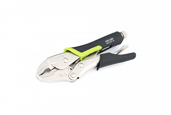 Зажим с фиксацией с полукруглым захватом, двухкомпонентная рукоятка 180 мм, 430480