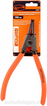 разжим для стопорных колец 180мм (загнутый) (АвтоDело) (), 30411
