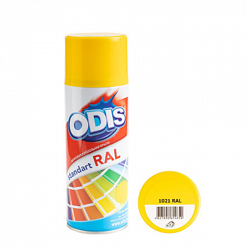 Краска - спрей ODIS standart RAL рапсово-желтый, 1021ral