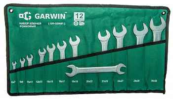 Набор ключей рожковых 12 предметов 6х7-30х32 мм, GR-ODK01