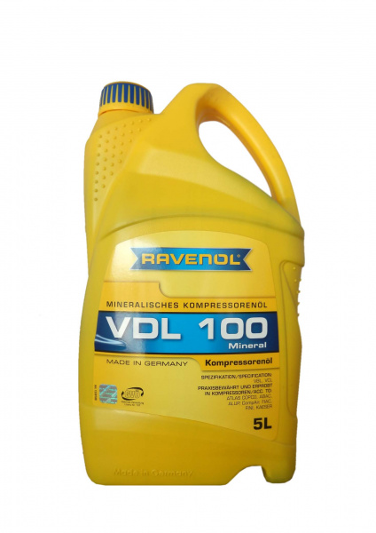 Компрессорное масло RAVENOL Kompressorenoel VDL 100 (5л) new Компрессорное масло RAVENOL Kompressorenoel VDL 100 (5л) new