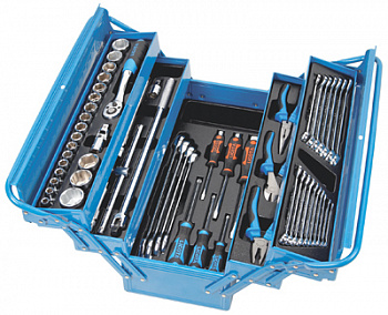 АНВ-533К01 Набор инструмента в металлическом ящике 57 пр.