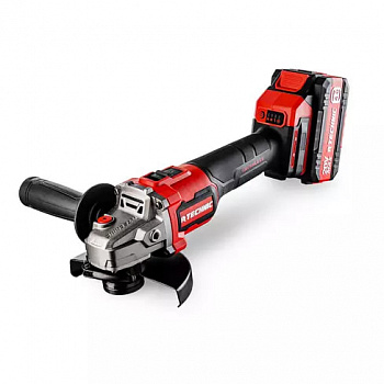 Шлифмашина угловая аккумуляторная RUNTEC TECHNIC 125 мм, 20В, 2*4Ач, 1100Вт, RT-AG1100T