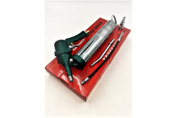             ТА-8702 Шприц воздушно-плунжерный для смазки 500мл (в к-те: сталь. трубка, шланг 30см, 2