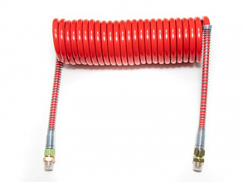Шланг спиральный пневматический соединительный тягача с прицепом ЕВРО, матери, HH-064-М22-7,5M-PA red