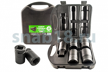 Набор головок АВТОТОРГ 5пр.(1"27,30,36,38мм+удлинитель), AT-1066