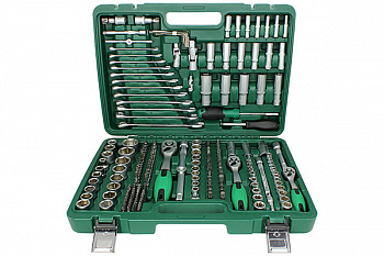 Набор инструмента 216 предметов (CR-V / 1/4", 3/8", 1/2"/ кейс пластик), AT55116