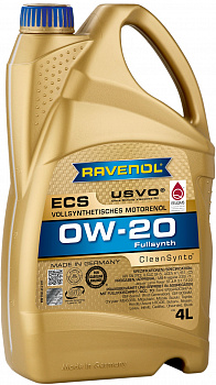 Моторное масло RAVENOL ECS EcoSynth SAE 0W-20 ( 4л) new, 1111102-004-01-999