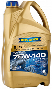 Трансмиссионное масло RAVENOL SLS SAE 75W-140 GL-5 + LS ( 4л) new, 1221110-004-01-999