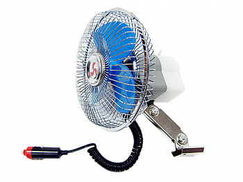 Автовентилятор 6/24V (с решеткой металл, стационар) (AT0801)