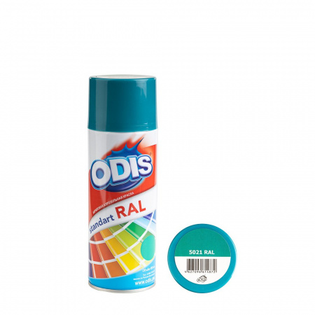 Краска - спрей ODIS standart RAL водная синь, 5021ral