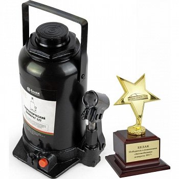 Домкрат гидравлический (TUV, 2 клапана) 32 т. БелАК, БАК.00037