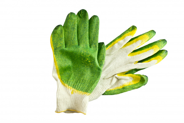 перчатки ДВОЙНЫМ ЛАТЕКСНЫМ ПОКРЫТИЕМ ХБ (эконом.)