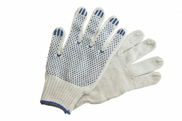 перчатки х/б 5нитка с ПВХ 7класс