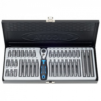 Набор бит с трещоткой 38пр, ABS-80002