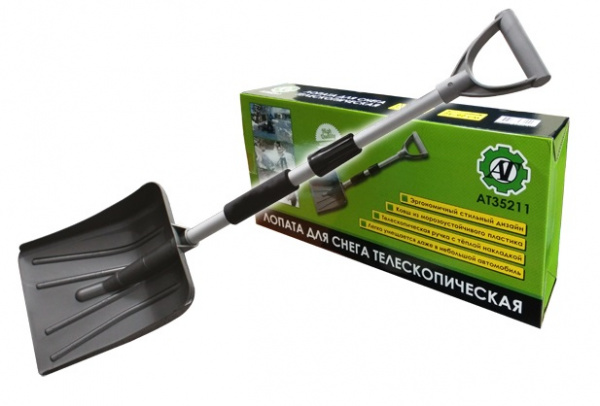 АТ35211 Лопата для снега телескопическая L=71-92см