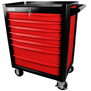 Тележка инструментальная GARWIN серии Industrial 7 полочная красная, 001020R