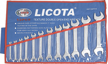 Набор ключей рожковых 12 предметов 6-32мм, AWT-EDSK01