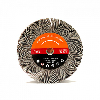 RoxelPro Лепестковая абразивная щётка ROXTOP II с креплением М14 125х20мм , Р60, 138225