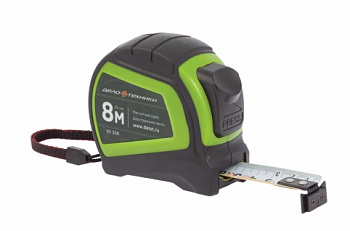 Рулетка Дело техники в обрезиненном корпусе 8м×25мм, 101308