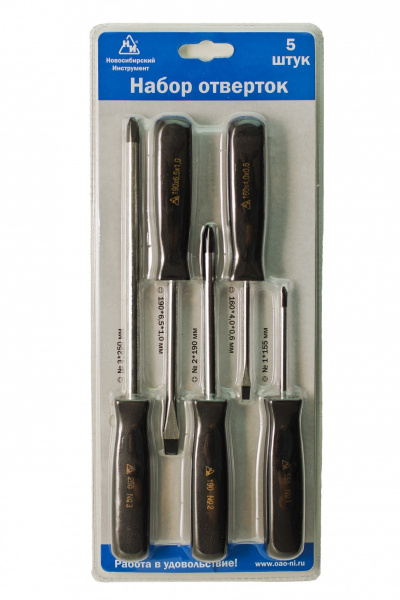 Набор отверток (5шт) магнит. наконечникНИ