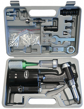 Заклепочный пистолет пневматический до 4.8мм набор, PAV-00005K