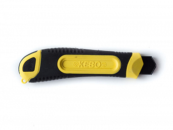 Нож канцелярский желтый НИ 18мм, 000972