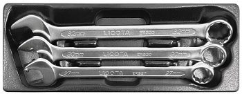 Набор ключей комбинированных 27, 30, 32 мм, 3 пр., в ложементе, ACK-384110