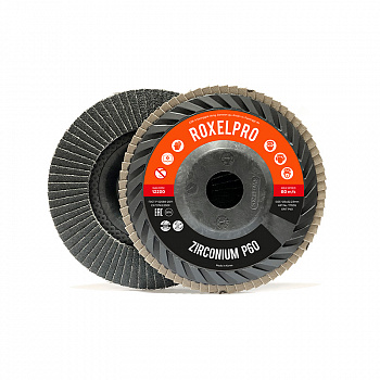 RoxelPro Лепестковый круг ROXTOP 125 х 22мм, оправка Trimmable,цирконат, конический, Р40, 111543 RoxelPro Лепестковый круг ROXTOP 125 х 22мм, оправка Trimmable,цирконат, конический, Р40, 111543