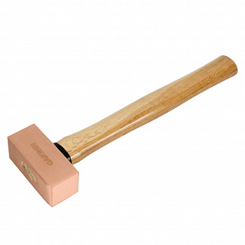 Молоток медный с деревянной рукояткой, 1000 г, GHT-HW1000C