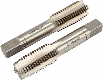 метчик ручной М14*2,00мм АвтоDело (набор 2шт.пластм/ф), 40802