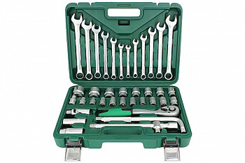 Набор инструмента 38 предметов (CR-V / 1/2"/ кейс пластик), AT54938