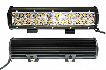 Балка светодиодная двухрядная 10-30V, 72W (300х80мм, 24 LED), AT15764