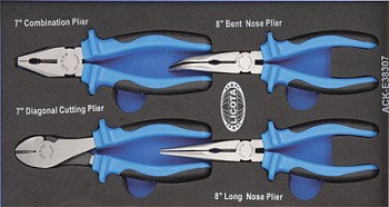 Набор шарнирно-губцевого инструмента 4 предмета, ACK-E38307