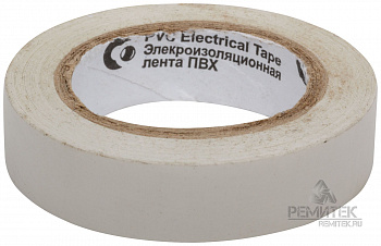 Изолента ПВХ в/с белая 15мм*7,5м ГОСТ, 17-01-006