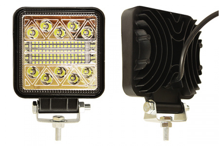 Фара светодиодная п/т и рабочего света, 12-18V, 120W (105x105мм, 40 LED), AT15794