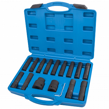 Набор головок-вставок ударных 3/4",1" TORX,HEX,E-тип 16 предметов "AV Steel", AV-740016