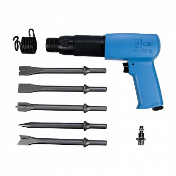 Молоток пневматический с 5-ю зубилами 235 мм Энерг. уд. 11 Дж, ROUND (0.401"/10,2 мм, 804030-87-3000R