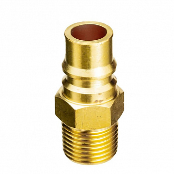 Пневморазъём металлический высокой пропускной способности "папа" - наружная резьба 1/2", л, 808216-12