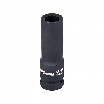 Головка ударная   1/2" шестигранная удлиненная 14мм "AV Steel", AV-720114