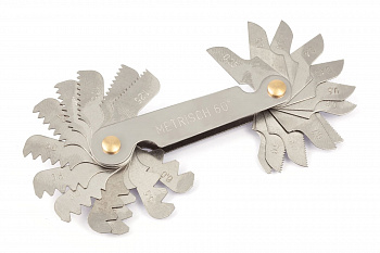 Резьбомер метрический 24 эталона, 239010