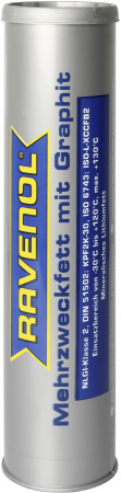 Смазка с графитом RAVENOL Mehrzweckfett m. Graphit ( 0,4кг) new, 1340102-400-04-999