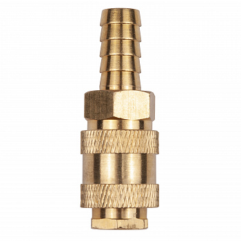 Разъем EURO мама 1/4" - елочка 12мм, латунь, в блистере "AV Steel", AV-700328B