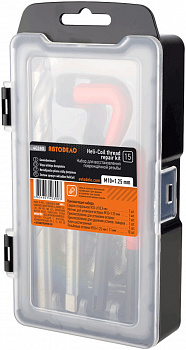 набор для восстановления резьбы М10*1,25 (15 пр.) АвтоDело, 40390